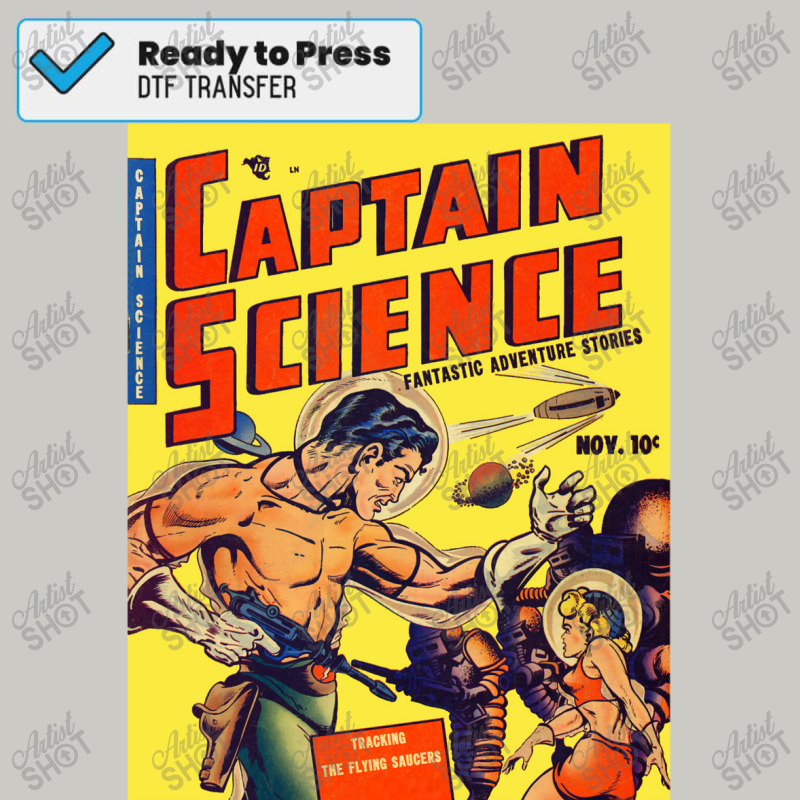 Captain Science   Fantastic Adventure Stories Dtf Transfer | Artistshot