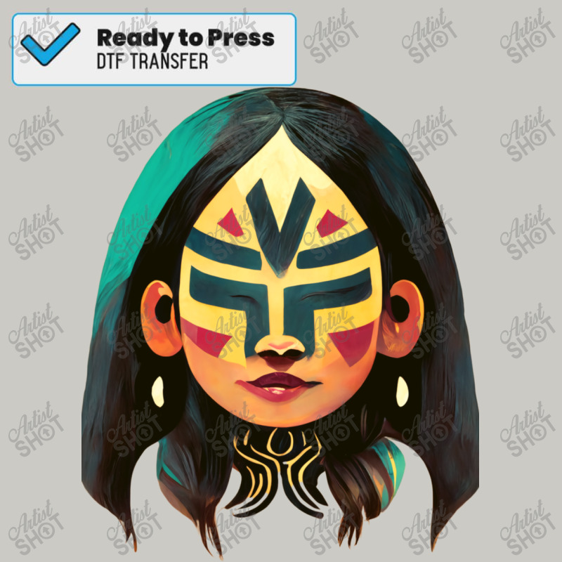 Copy Of Copy Of Mayan Luchador Warrior Woman 4 Dtf Transfer | Artistshot