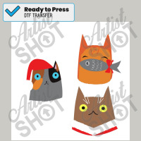 Pack Christmas Funny Cats Poster Dtf Transfer | Artistshot