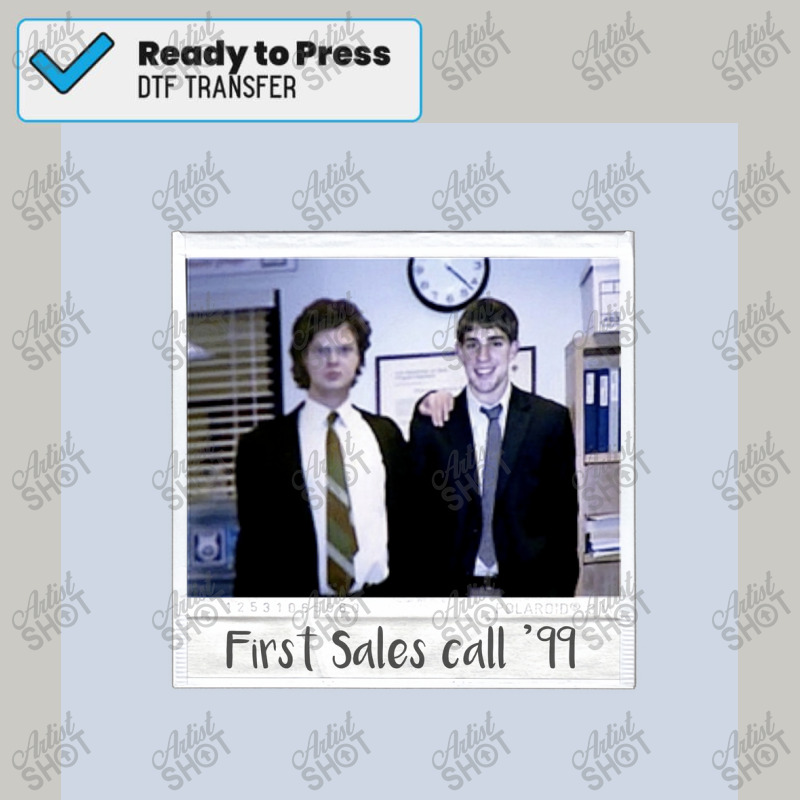 Jim And Dwight First Sales Call Polariod Poster Copy Dtf Transfer | Artistshot