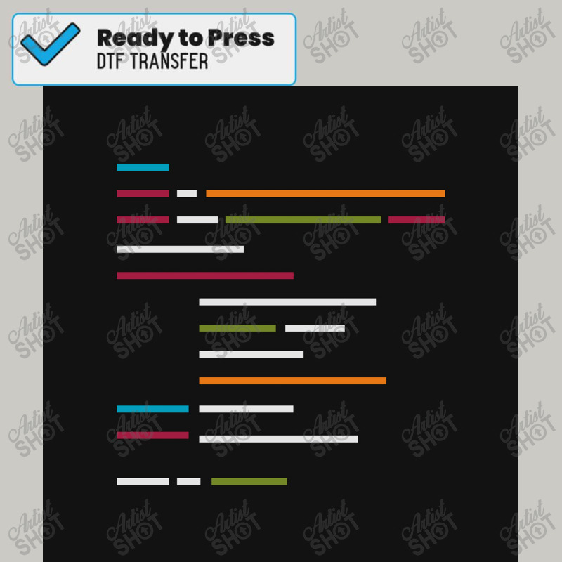 Lines Of Code On Dark Mode For Programming Lovers Poster Copy Dtf Transfer | Artistshot