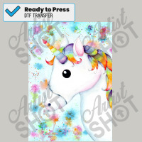 Rainbow Unicorn Poster Dtf Transfer | Artistshot