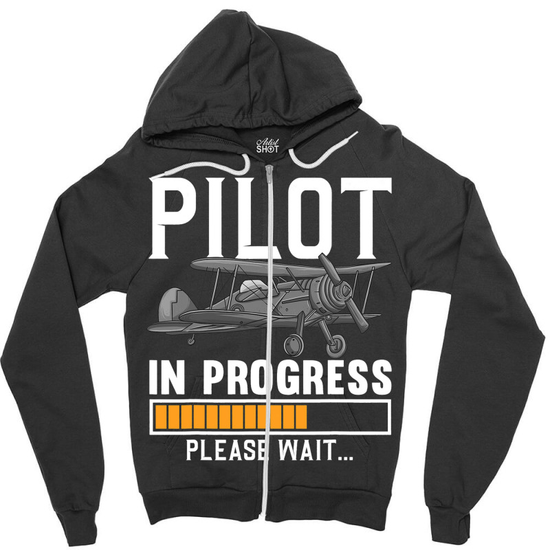 Pilot Art Men Women Airline Future Pilot Aviation  Zipper Hoodie | Artistshot