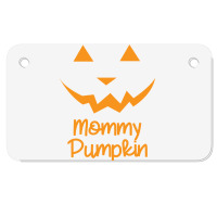 Mommy Pumpkin Halloween Family Matching Pumpkin Mom Lover Sweatshirt Motorcycle License Plate | Artistshot