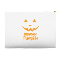 Mommy Pumpkin Halloween Family Matching Pumpkin Mom Lover Sweatshirt Accessory Pouches | Artistshot