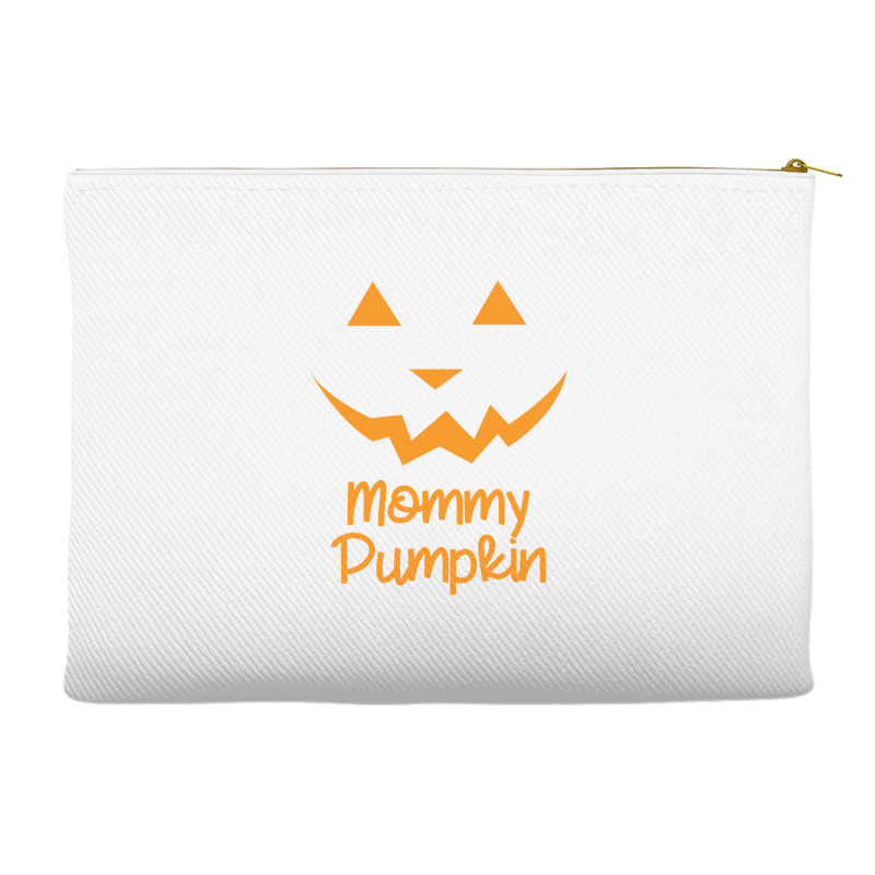 Mommy Pumpkin Halloween Family Matching Pumpkin Mom Lover Sweatshirt Accessory Pouches | Artistshot