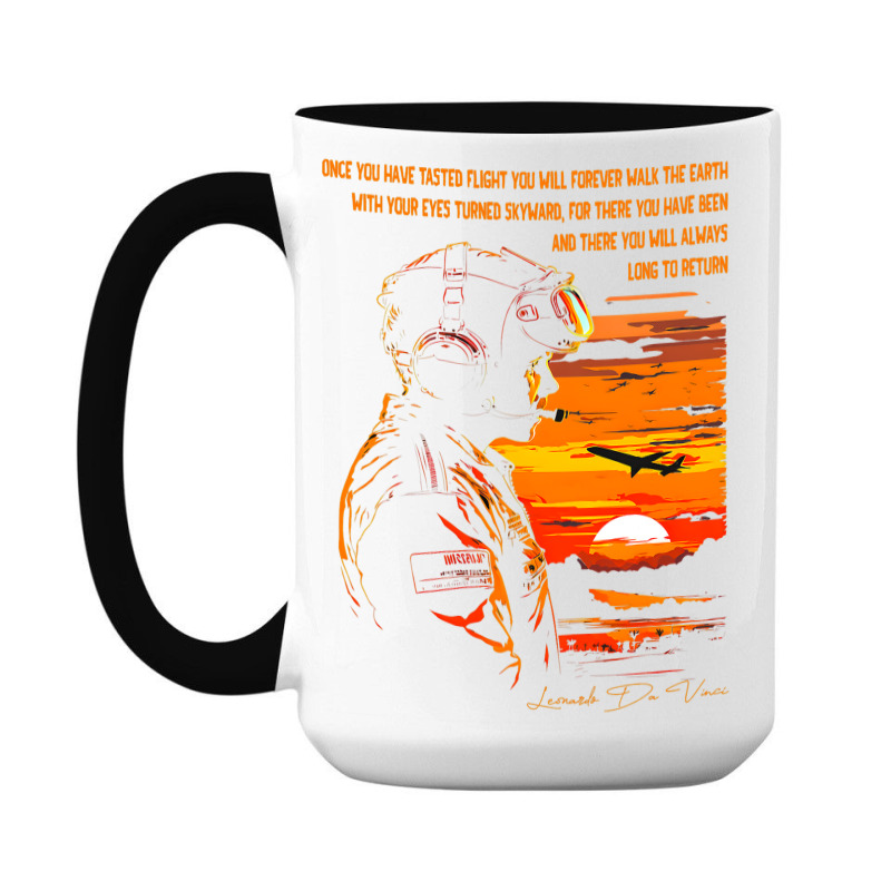 Pilot Aviation Airplane Airline Helicopter Jet And 15 Oz Coffee Mug | Artistshot