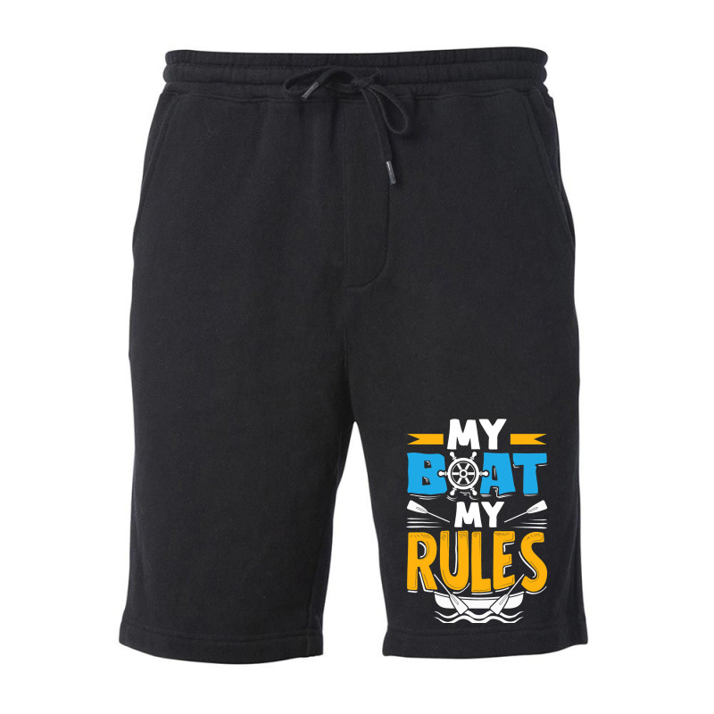 My Boat My Rules For A Seaman Sailor Maritime Fleece Short | Artistshot