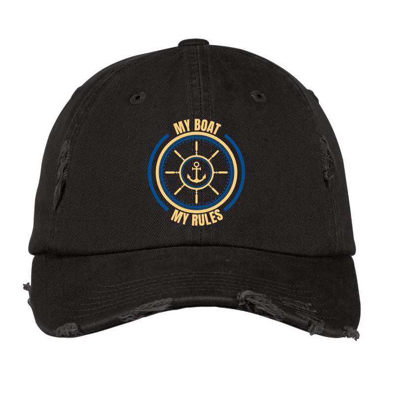 My Boat My Rules Seaman Sailor Mariner Seafarer Oc Vintage Cap | Artistshot