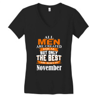 All Men Are Created (november) Women's V-neck T-shirt | Artistshot