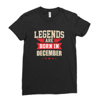 Legend Are Born In December Ladies Fitted T-shirt | Artistshot