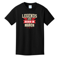 Legend Are Born In March Basic Youth T-shirt | Artistshot