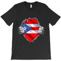 Puerto Rico Roots Flag Heritage Puerto Rican Dna V T-shirt | Artistshot