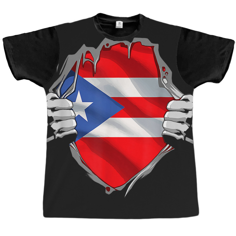 Puerto Rico Roots Flag Heritage Puerto Rican Dna V Graphic T-shirt | Artistshot