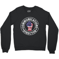 Patriotic 4th July Writer Communications Director Crewneck Sweatshirt | Artistshot