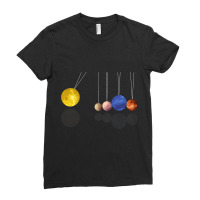 Planets Pendulum Solar System Space Science Astron Ladies Fitted T-shirt | Artistshot