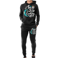 Never Stop Looking Up Stargazer Astronome Astronom Hoodie & Jogger Set | Artistshot