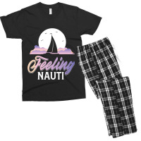 Sailboat Sailor Feeling Nauti Fishermen Boat Lover Men's T-shirt Pajama Set | Artistshot