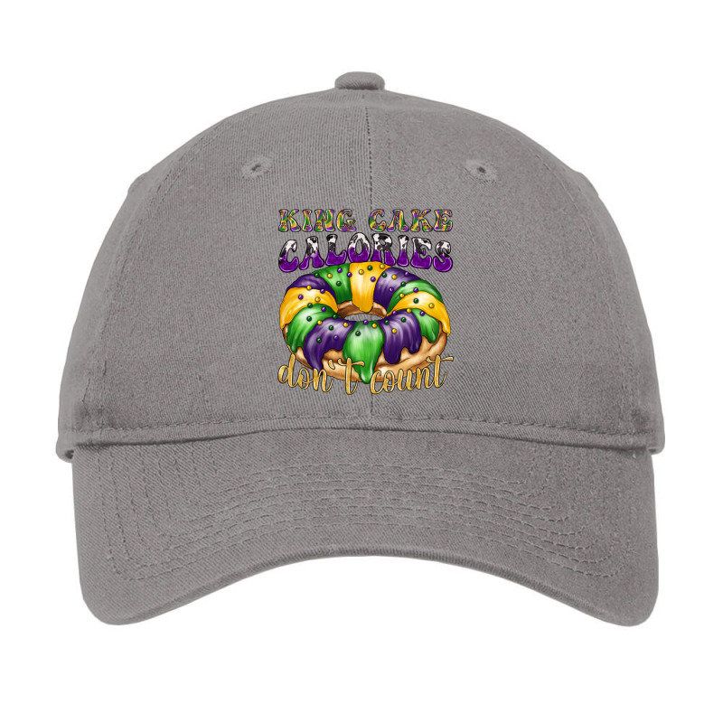 Mardi Gras King Cake Calories Don't Count Adjustable Cap | Artistshot