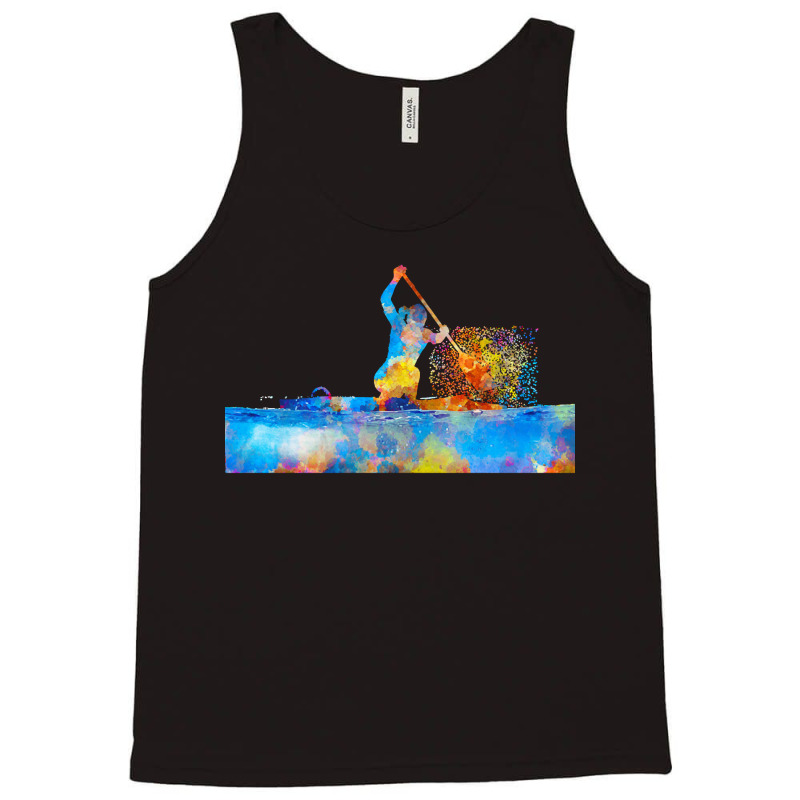 Kayak T  Shirt Kayak In Watercolor T  Shirt (1) Tank Top | Artistshot