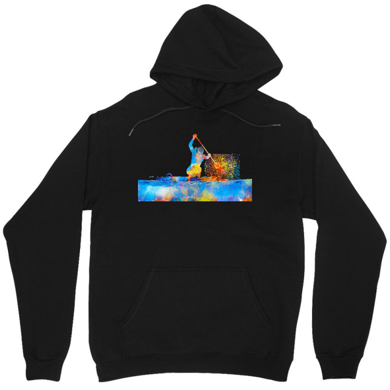 Kayak T  Shirt Kayak In Watercolor T  Shirt (1) Unisex Hoodie | Artistshot