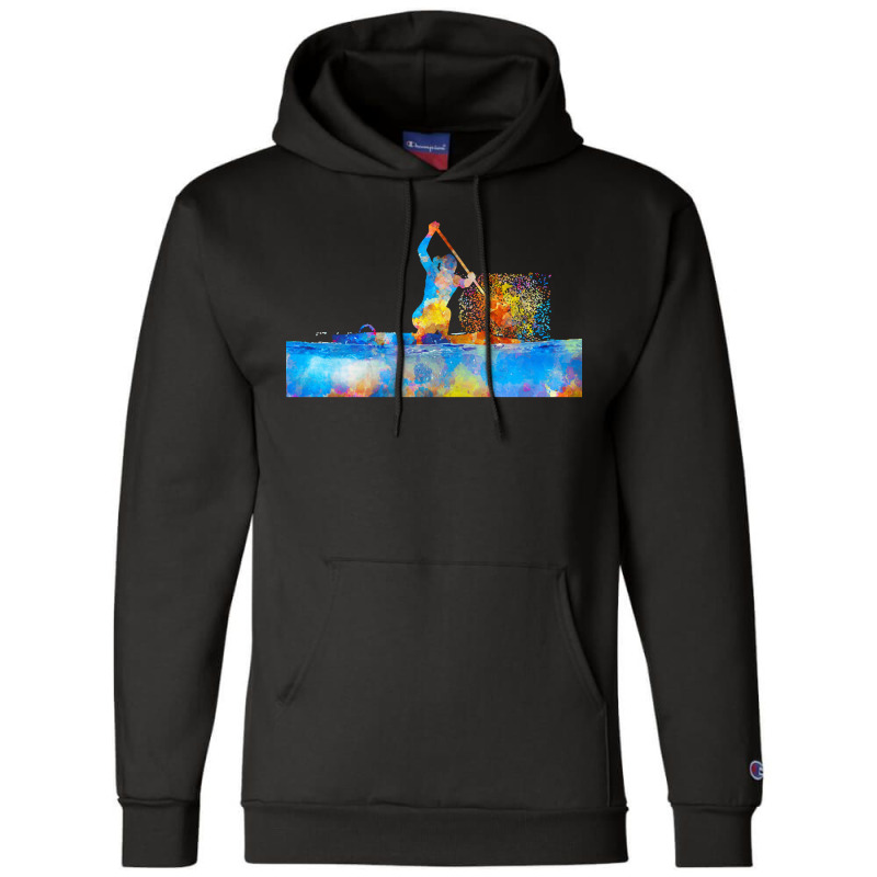 Kayak T  Shirt Kayak In Watercolor T  Shirt (1) Champion Hoodie | Artistshot