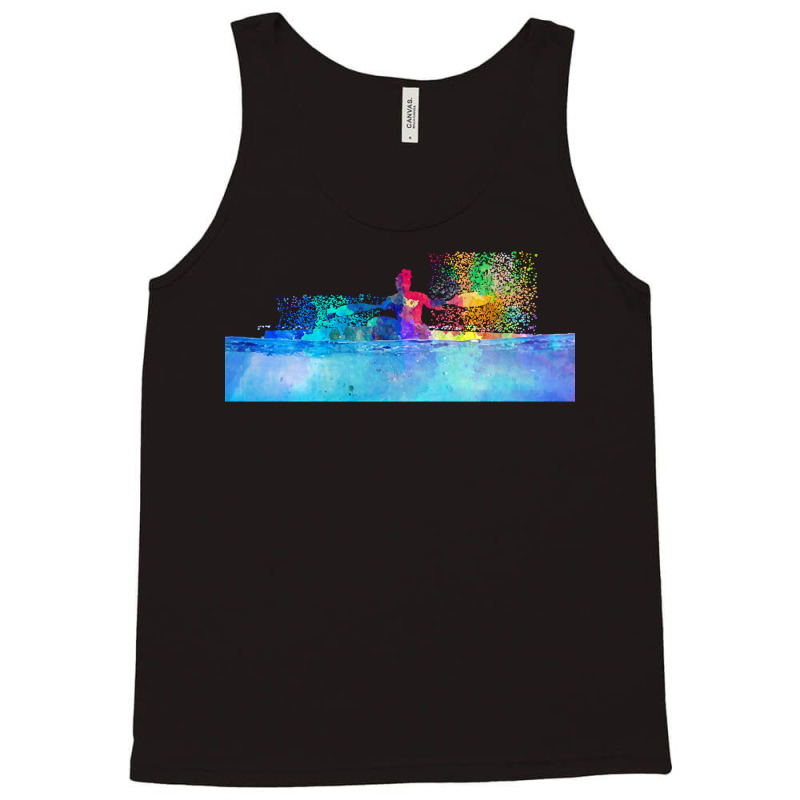 Kayak T  Shirt Kayak In Watercolor T  Shirt (2) Tank Top | Artistshot