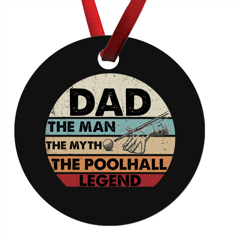 Retro Billiard Player Dad Billiards Pool Vintage G Ornament | Artistshot