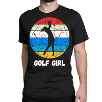 Retro Golf Sport T  Shirt Golf Girl T  Shirt Classic T-shirt | Artistshot