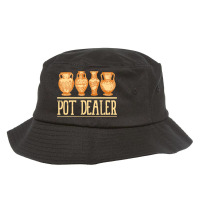 Pot Dealer Workshop Pottery Craft Clay Art Pot Pot Bucket Hat | Artistshot