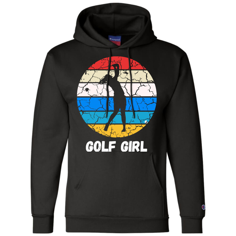 Retro Golf Sport T  Shirt Golf Girl T  Shirt Champion Hoodie | Artistshot