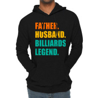 Mens Father Husband Billiards Legend Billiards Pla Lightweight Hoodie | Artistshot