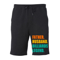 Mens Father Husband Billiards Legend Billiards Pla Fleece Short | Artistshot