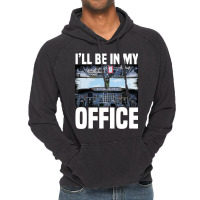 Mens Funny Airplane Pilot Ill Be In My Office Airl Vintage Hoodie | Artistshot