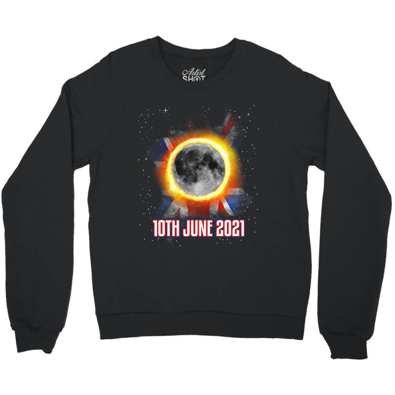 Total Partial Eclipse Shirt June 10 Uk British Lun Crewneck Sweatshirt by MenachemArteaga | Artistshot