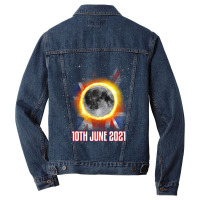 Total Partial Eclipse Shirt June 10 Uk British Lun Men Denim Jacket | Artistshot