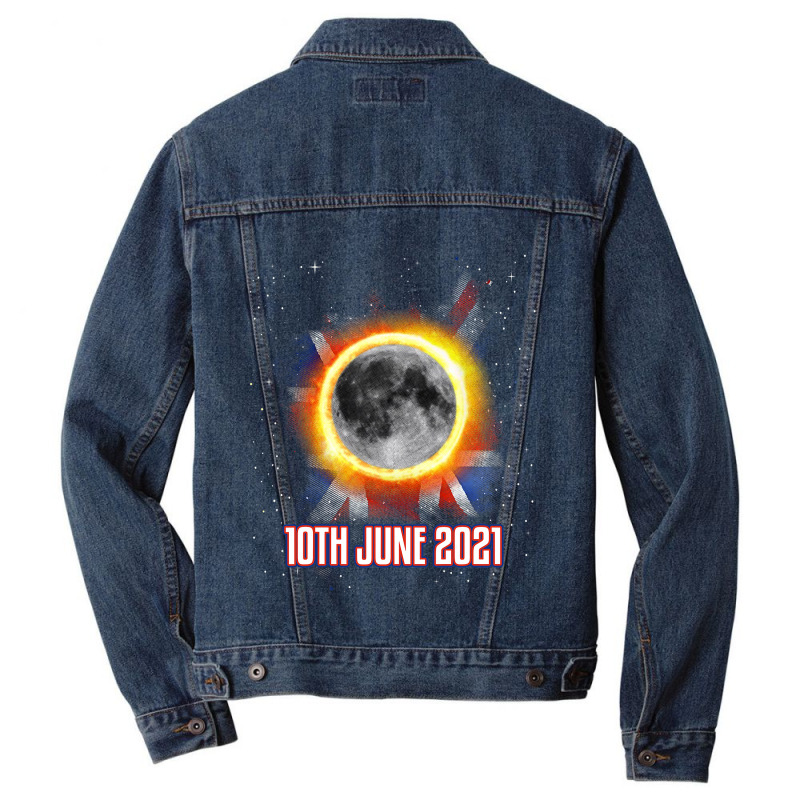 Total Partial Eclipse Shirt June 10 Uk British Lun Men Denim Jacket by MenachemArteaga | Artistshot