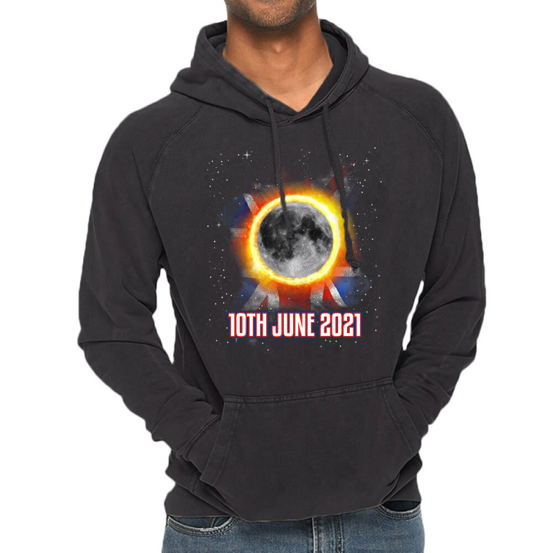 Total Partial Eclipse Shirt June 10 Uk British Lun Vintage Hoodie by MenachemArteaga | Artistshot