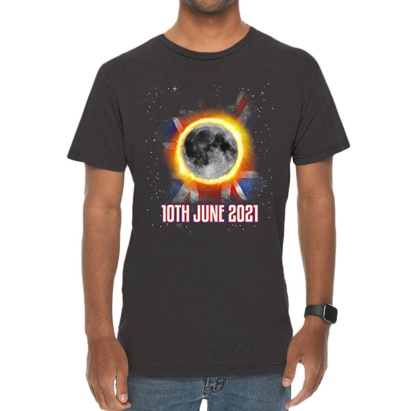 Total Partial Eclipse Shirt June 10 Uk British Lun Vintage T-Shirt by MenachemArteaga | Artistshot