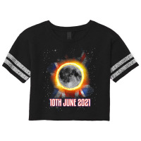 Total Partial Eclipse Shirt June 10 Uk British Lun Scorecard Crop Tee | Artistshot