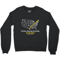 Totality Solar Eclipse Dallas Crewneck Sweatshirt | Artistshot