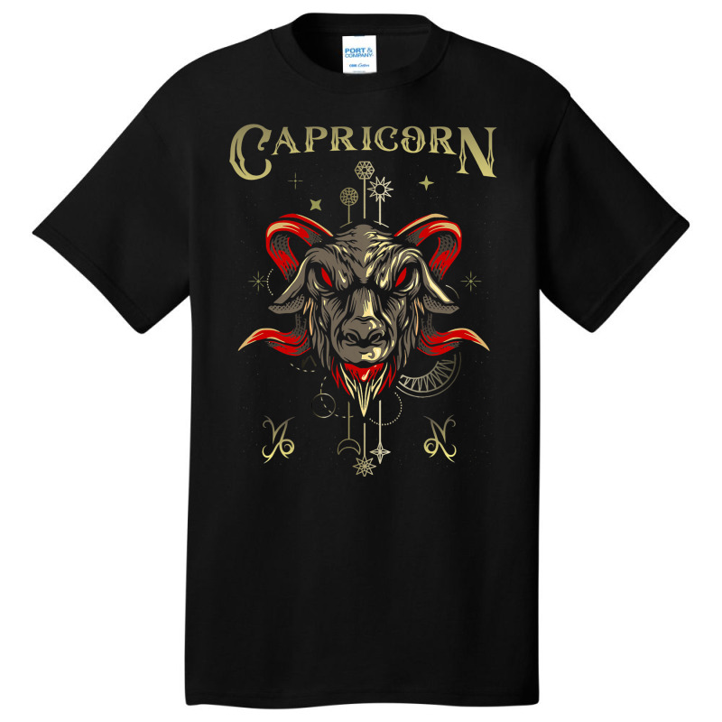 Sea Goat Zodiac Sign Symbol Horoscope Capricorn Basic T-shirt by Delightbar | Artistshot