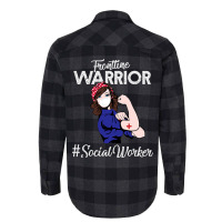 Vintage Frontline Warrior Social Worker Xmas For W Flannel Shirt | Artistshot