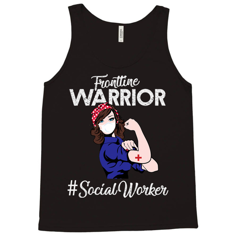 Vintage Frontline Warrior Social Worker Xmas For W Tank Top | Artistshot