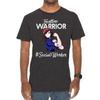 Vintage Frontline Warrior Social Worker Xmas For W Vintage T-shirt | Artistshot