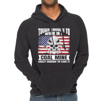 Usa Flag Coalminer Coal Miner Coal Mining 2 Vintage Hoodie | Artistshot