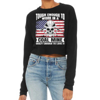 Usa Flag Coalminer Coal Miner Coal Mining 2 Cropped Sweater | Artistshot