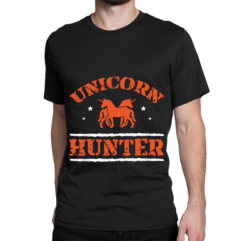 Unicorn Hunter Fairy Tale Colorful Magical Rainbow Classic T-shirt | Artistshot