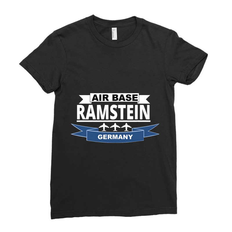 Us Air Base Ramstein Germany Us Air Force Ladies Fitted T-Shirt by LilahHutchinson | Artistshot