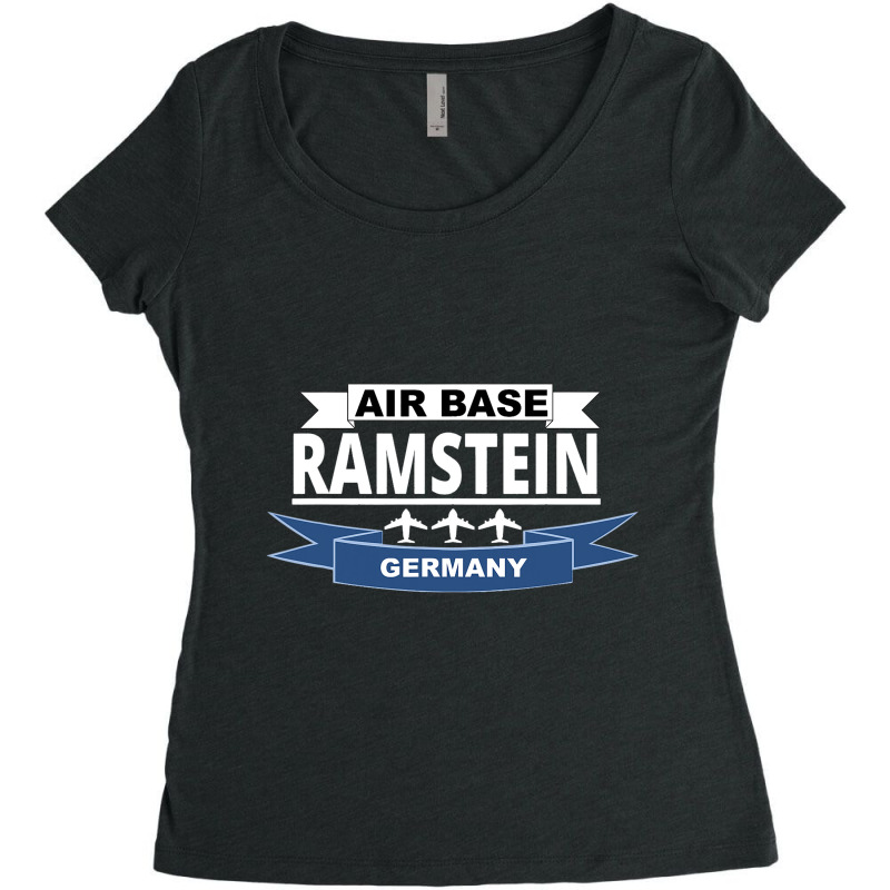 Us Air Base Ramstein Germany Us Air Force Women's Triblend Scoop T-shirt by LilahHutchinson | Artistshot